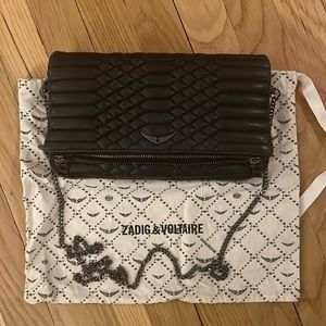 Zadig & Voltaire black leather bag
